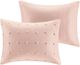 Olliix by Urban Habitat Pink King/California King Brooklyn Cotton Jacquard Duvet Cover Set-3