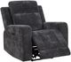 Coaster® Kennett Dark Gray Chenille Upholstered Power Recliner Chair-2