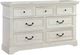 American Woodcrafters 7810 Stonebrook Distressed Antique White Dresser-0