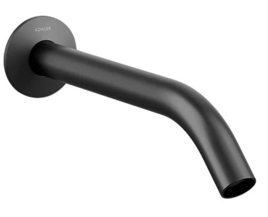 KOHLER® Components® Matte Black Bathroom Sink Faucet Spout with Tube Design-0