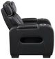 Homelegance® Fairway Black Power Recliner with Power Headrest-3
