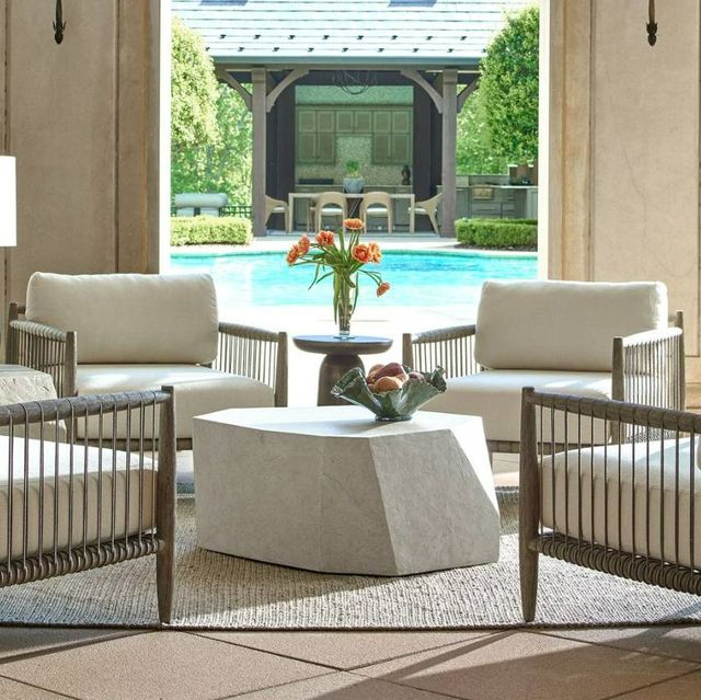 Uttermost® Parra Limestone Concrete Indoor-Outdoor Coffee Table-1