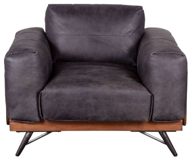 Home Trends & Design Portofino Antique Ebony/Oak Accent Chair-1