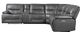 Mazin Furniture Dyersburg Gray 6-Piece Power Reclining Sectional-2