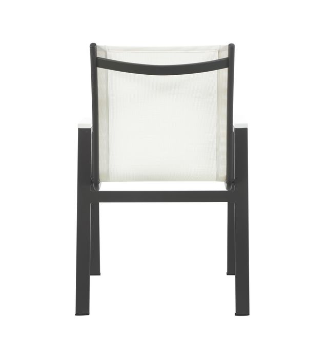 Meridian Furniture Nizuc 2-Piece White Outdoor Patio Mesh Dining Arm Chairs-3