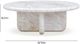 TOV Furniture Juju White Short Faux Marble Indoor/Outdoor Round Coffee Table-2