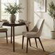 LH Home Fritz Dark Grey/Taupe Dining Side Chair-1