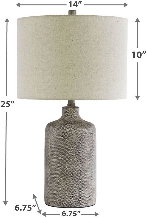 Signature Design by Ashley® Linus Antique Black Table Lamp-1