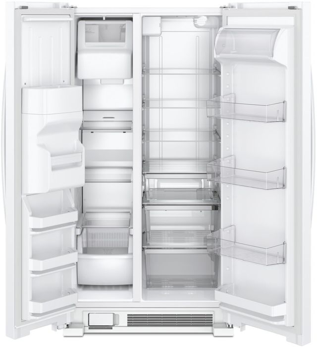 Whirlpool® 33" 21 Cu. Ft. White Side-by-Side Refrigerator-1
