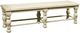 Riverside Furniture Aberdeen Weathered Worn White Dining Bench-0