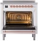 Ilve® Nostalgie II Series 36" White Pro Style Induction Range-1