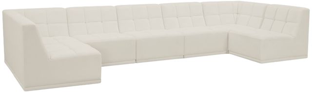 Meridian Furniture Relax 7-Piece Cream Modular Sectional-0