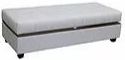 Edgewood Furniture Laporta Silver Storage Ottoman-0