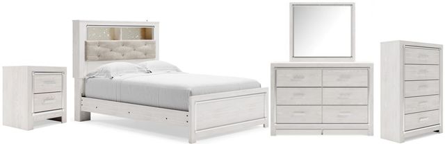 Signature Design by Ashley® Altyra 5-Piece White Twin Panel Bookcase Bed Set-0