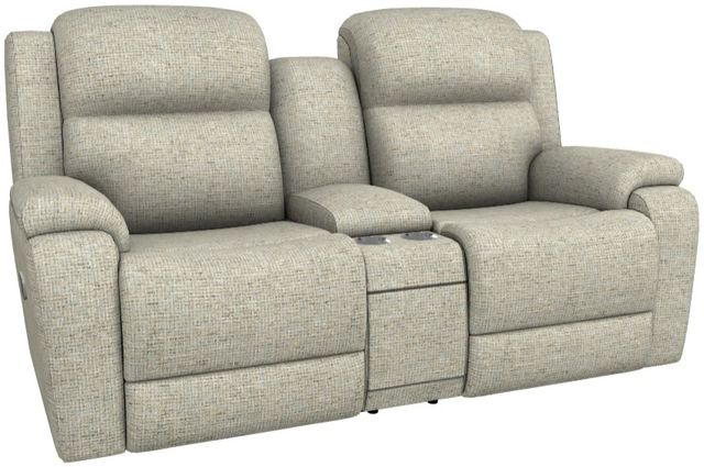 La-Z-Boy® Dorian Spa Power Reclining Loveseat with Console, Headrest, and Lumbar-0