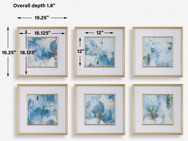Uttermost® Liz Jardine 6-Piece Fresh Start Framed Print Set-3