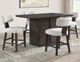 Steve Silver Co. Oakley Charcoal Brown/Light Gray Counter Chair-2