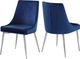 Meridian Furniture Karina Navy/Chrome Velvet Dining Chair-3
