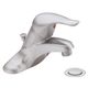 Moen® Chateau Brushed Chrome One-Handle Low Arc Bathroom Faucet-1