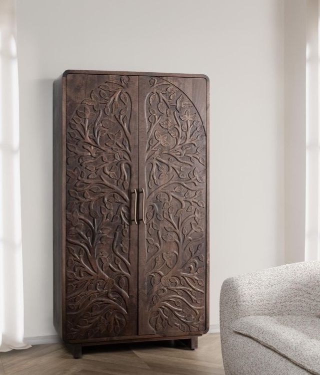 Classic Home Albero Kona Brown Tall Cabinet-1