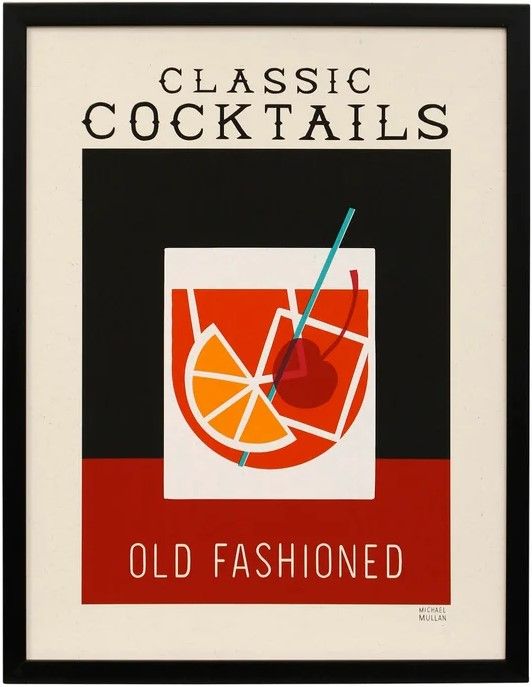 Stylecraft Dann Foley Lifestyle Classic Cocktails Old Fashion Wall Art-0