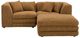 Moe's Home Collection Lowtide Nook 3-Piece Amber Glow Modular Sectional and Ottoman-1