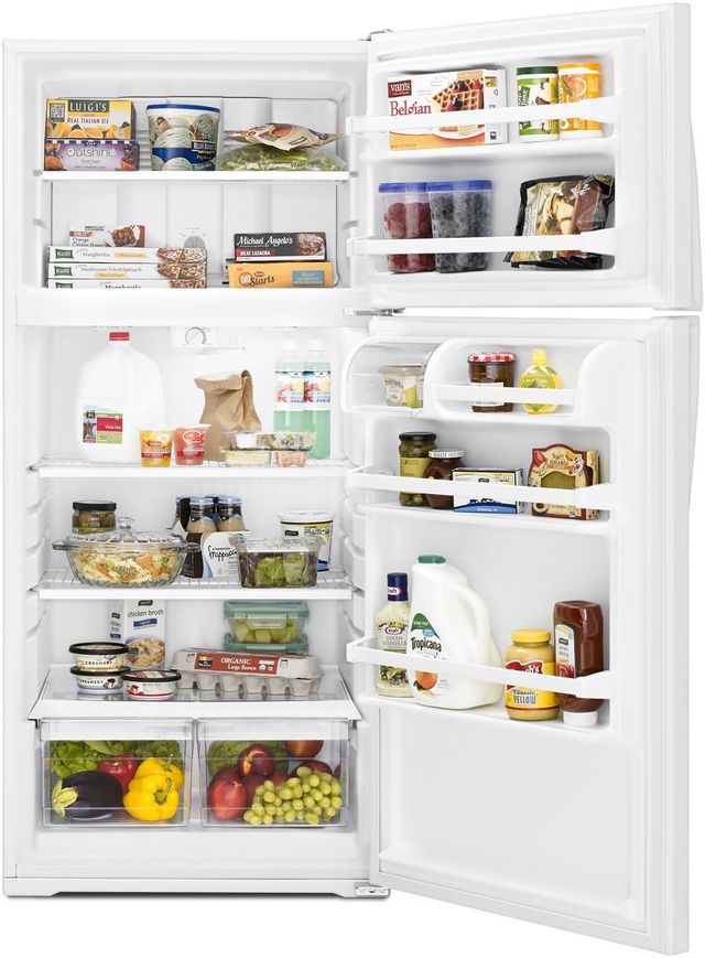 Whirlpool® 28 in. 14.3 Cu. Ft. White Top Freezer Refrigerator-7