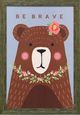 Stylecraft Bear Brave Brown/Green Wall Art-0