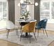 Homelegance® Cosimo White Dining Table with Black Base-1