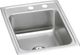 Elkay Lustertone® Classic Lustrous Satin 17" x 22" x 7-5/8" MR2-Hole Single Bowl Drop-In Sink with Perfect Drain®-0