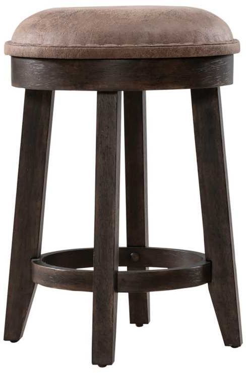 Liberty Furniture Paradise Valley Saddle Brown/Tobacco Console Stool-0