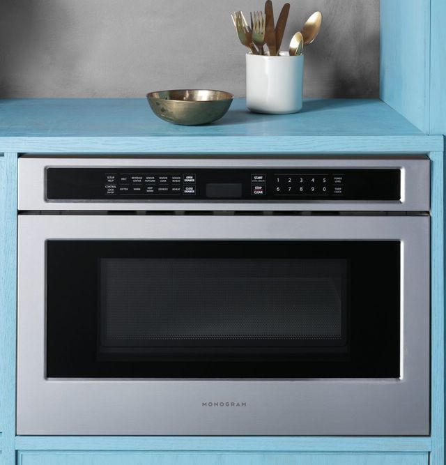 Monogram® 1.2 Cu. Ft. Stainless Steel Drawer Microwave-4