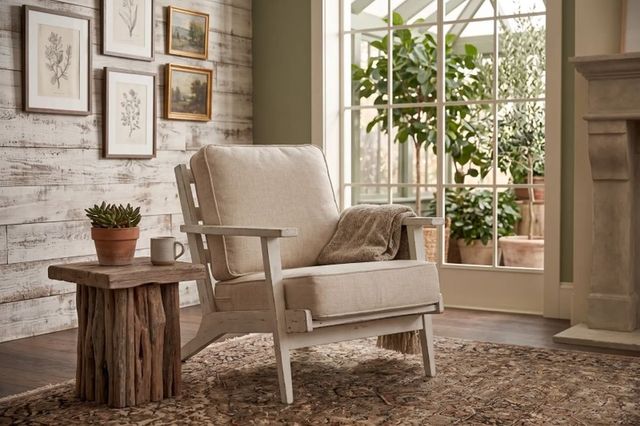 Sunny Designs™ Marina White Sand Accent Chair-1
