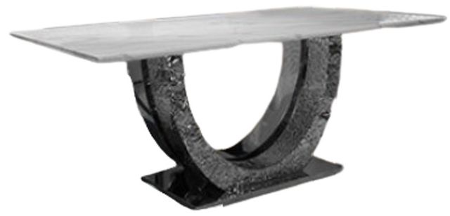 Furniture of America® Portanova Chrome Dining Table-0