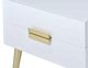 ACME Furniture Denvor White End Table with Gold Base-4