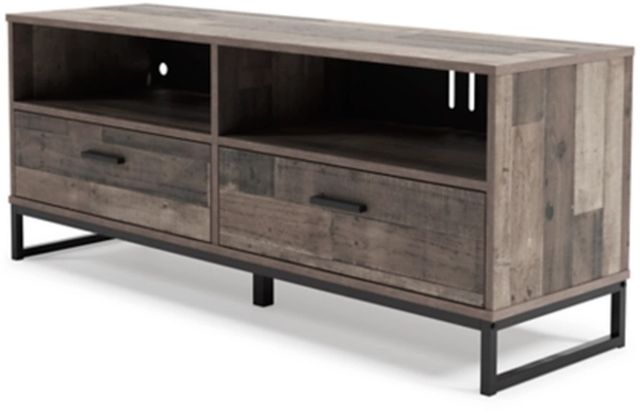 Signature Design by Ashley® Neilsville Multi Gray Rich Brown 59" TV Stand-3