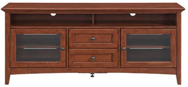 Whittier Wood® Furniture McKenzie Glazed Antique Cherry 64" Sound Bar Media Console-1