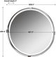 Uttermost® Tazlina Brushed Nickel Round Mirror-3