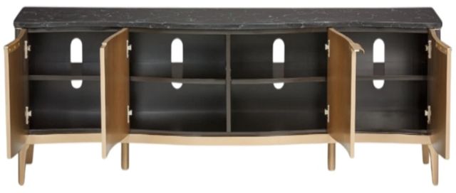 Michael Amini® Malibu Crest Crotch Mahogany TV Console-3