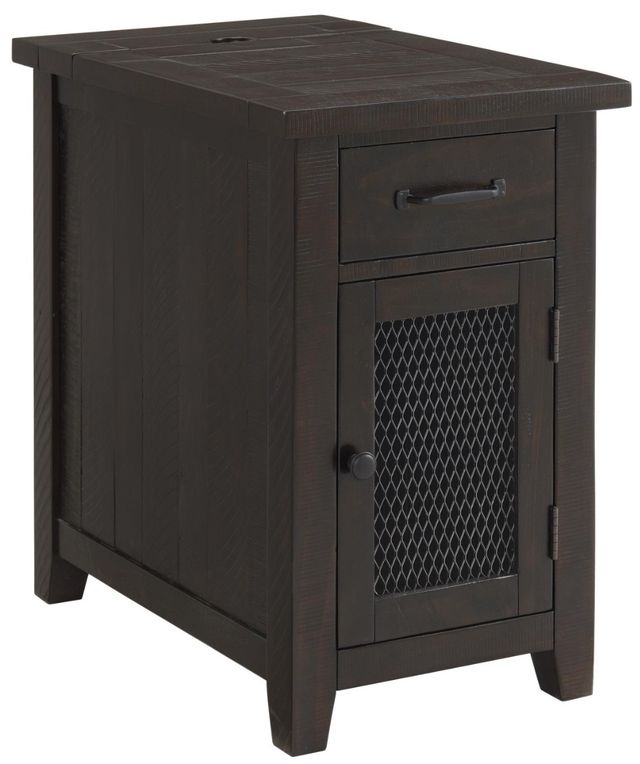 Martin Svensson Rustic Espresso Chairside Table-0