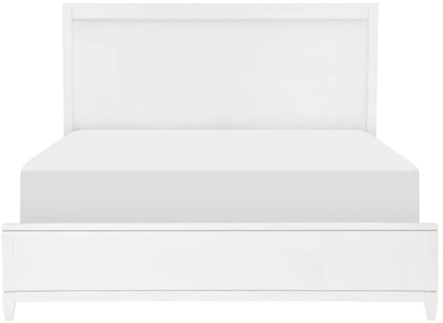 Legacy Classic Summerland White Queen Upholstered Panel Bed-2