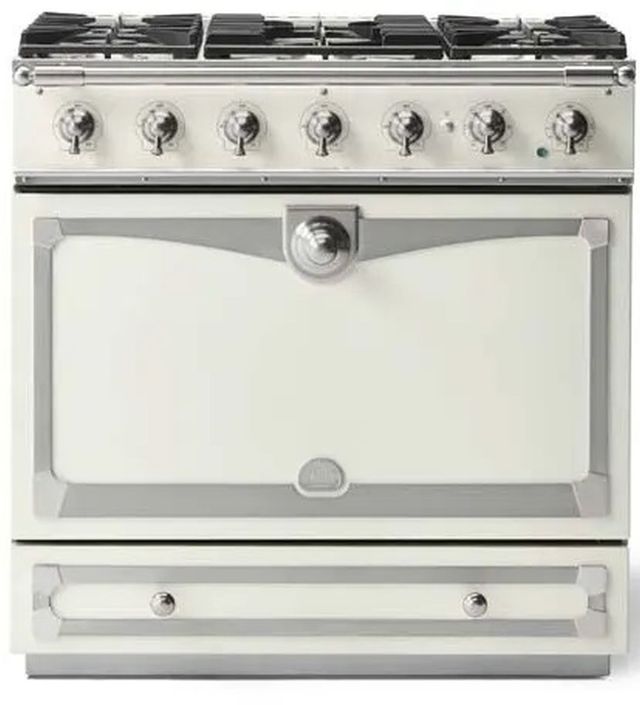 La Cornue CornuFe´ 90 36" Pure White Pro Style Dual Fuel Range-0