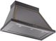 Ilve® Nostalgie II Noblesse 40" Glossy Black Wall Mounted Range Hood with Burnished Trim-1