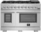 FORNO® Capriasca 48" Stainless Steel Pro Style Dual Fuel Range-0