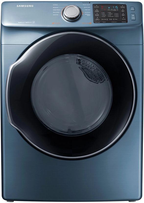 Samsung 7.5 Cu. Ft. Azure Blue Front Load Electric Dryer-0