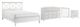 Bernards Nova II 4-Piece White Queen X Full Bedroom Set-0