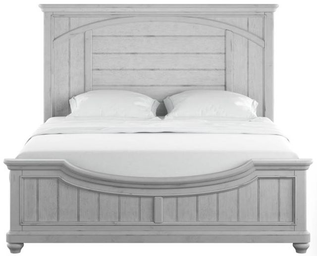 Emerald Home New Haven Oyster Shell Queen Panel Bed-3