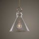 Uttermost® Imbuto Aged Brass Funnel Glass 1-Light Pendant-1