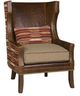 King Hickory Customizable Jasmine Leather and Fabric Chair-0