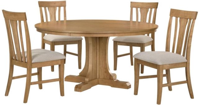 Coaster® Hartville 5-Piece Natural Light Brown Dining Set-0